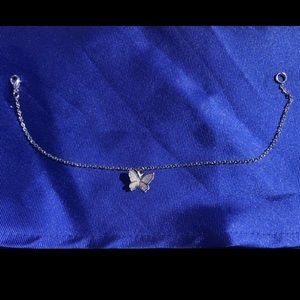 Silver butterfly anklet 🦋